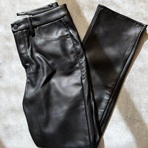 Good American Good Icon Faux Leather Pants Size 8/29